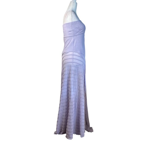 Helsa June Knit Bodysuit Dress in Lavender X-Large New Womens Maxi Gown - Picture 6 of 14